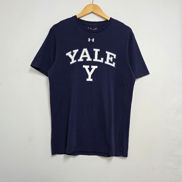 M) 언더아머 예일 YALE 네이비 반팔티셔츠