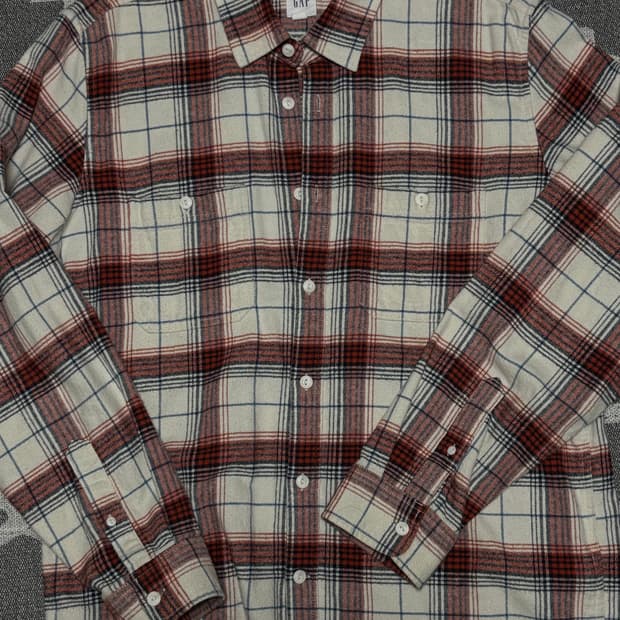 GAP 갭 체크 셔츠 L