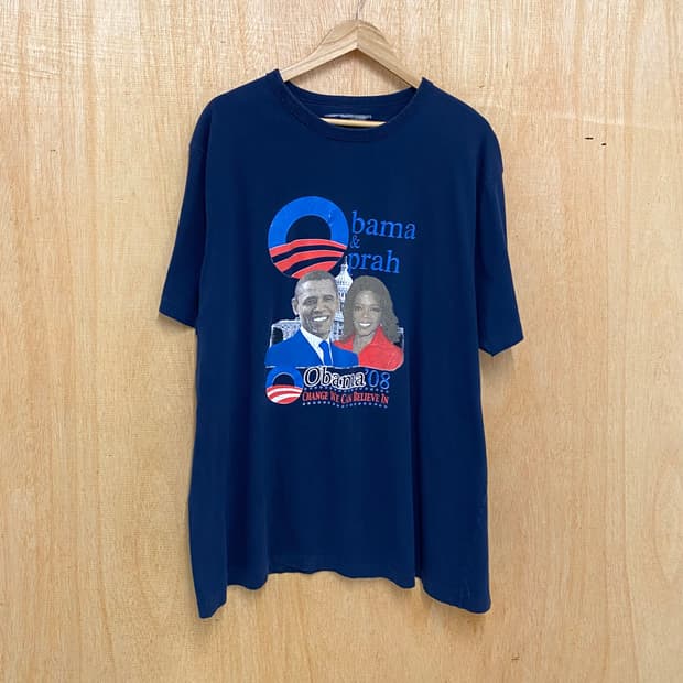 00s VTG 'OBAMA & OPRAH' t-shirt 오바마 티셔츠