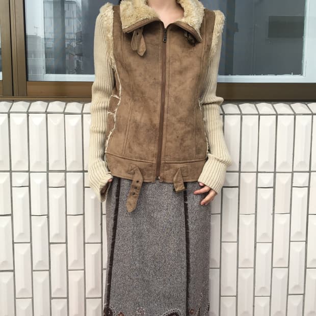 Belted high neck zip up