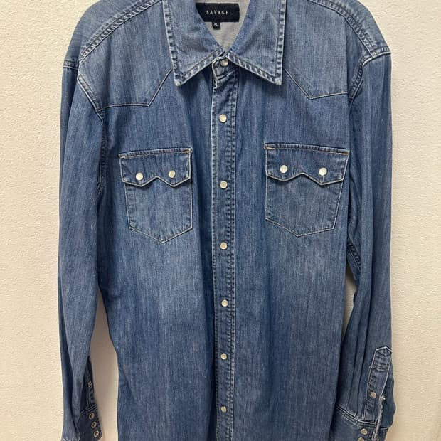 세비지 웨스턴 셔츠 XL사이즈 판매합니다