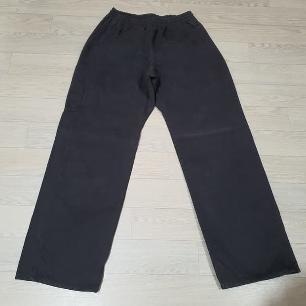 이지 갭 사틴 카고 팬츠 블랙