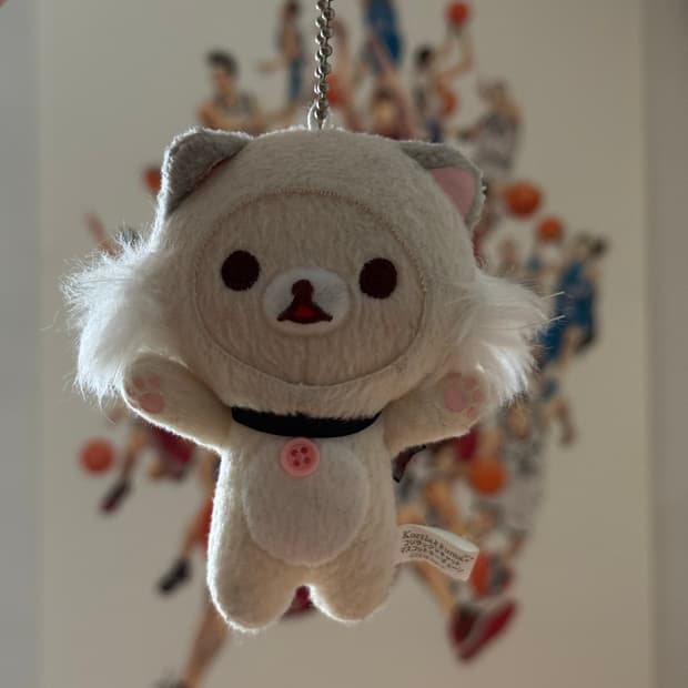 고전산엑스 네코코리락쿠마 고양이코리락쿠마 키링 인형