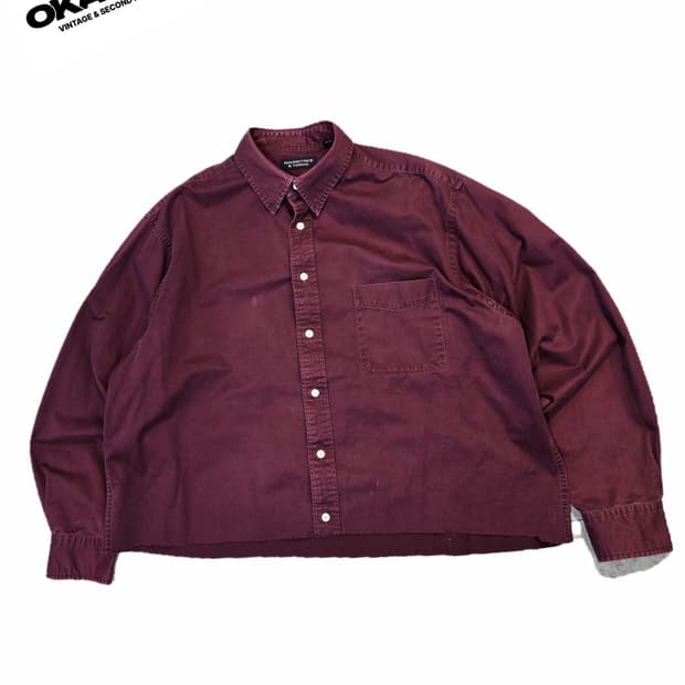 ROUNDTREE & YORKE 컷오프 크롭 셔츠