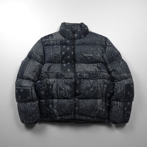 디스이즈네버댓 퍼텍스 페이즐리 반다나 다운 패딩 (L)