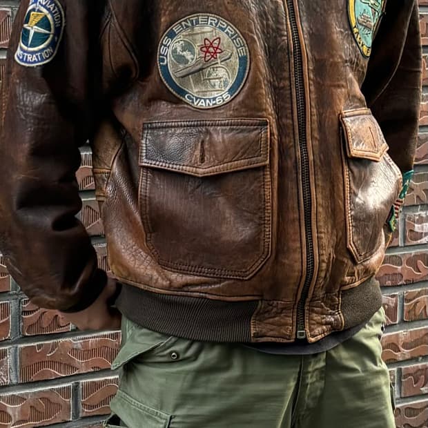 80s Avirex G-1 Flight Jacket