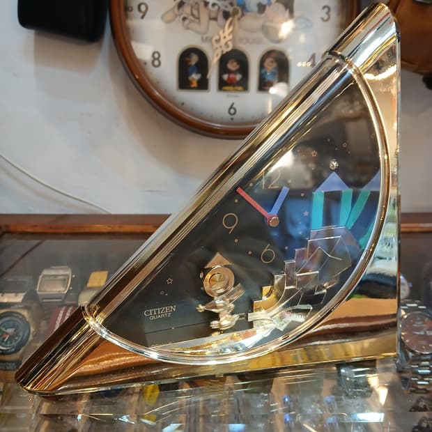 90s 빈티지 시티즌 탁상시계