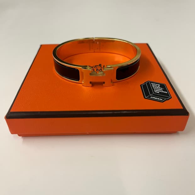 에르메스 클릭아슈 골드 블랙