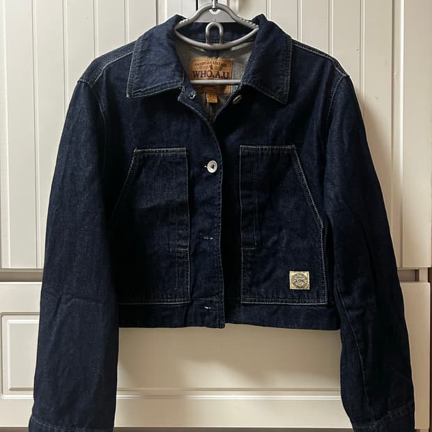 후아유 청자켓S 데님 진청 파우닝 113 데스라이즈 큐빈티지 리체