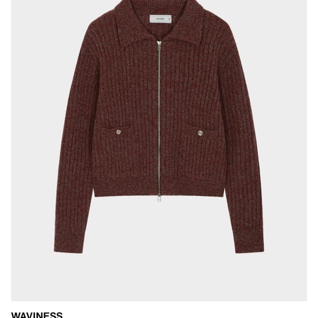 웨이비니스 / 타임리스 카라 풀집업 (그레이시 레드) / 2