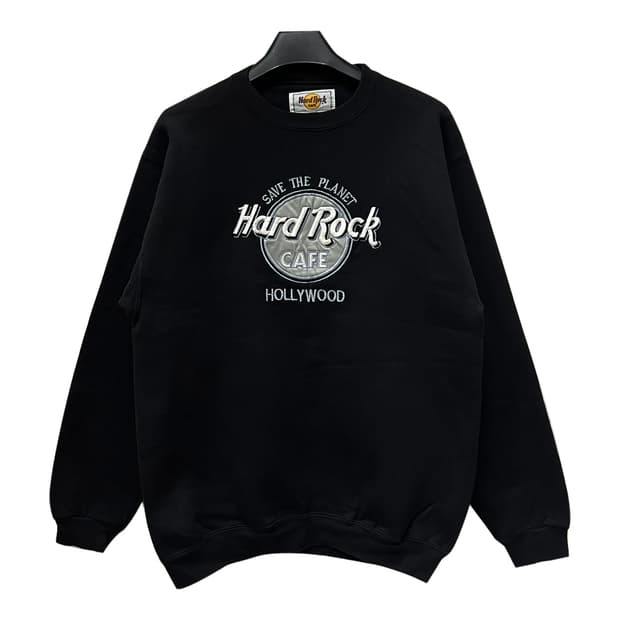 90s Made in USA 하드락카페 할리우드 오버핏 맨투맨 해외 M