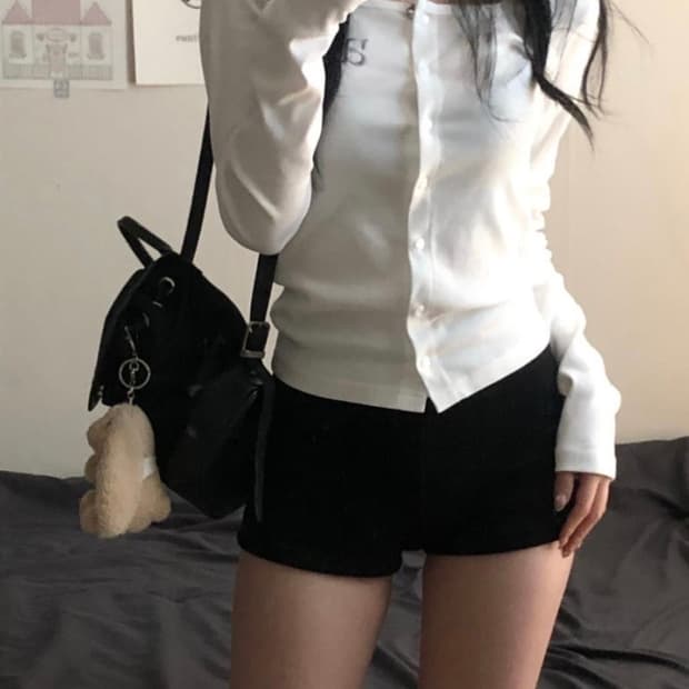 애즈온 시실리 가디건 화이트