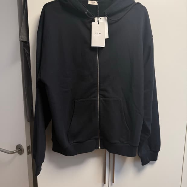 셀린느 로고 후드집업 xxl