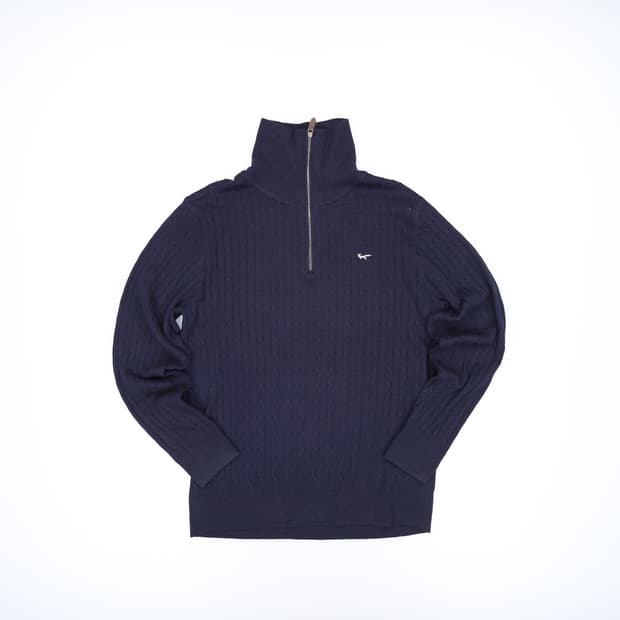 100 울시 반집업 니트 스웨터 0403H1