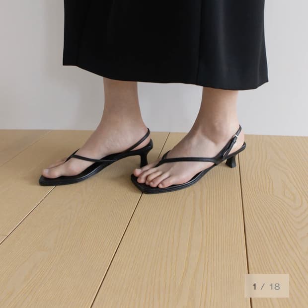 ORR 오르 로우 스트랩 힐 블랙 245