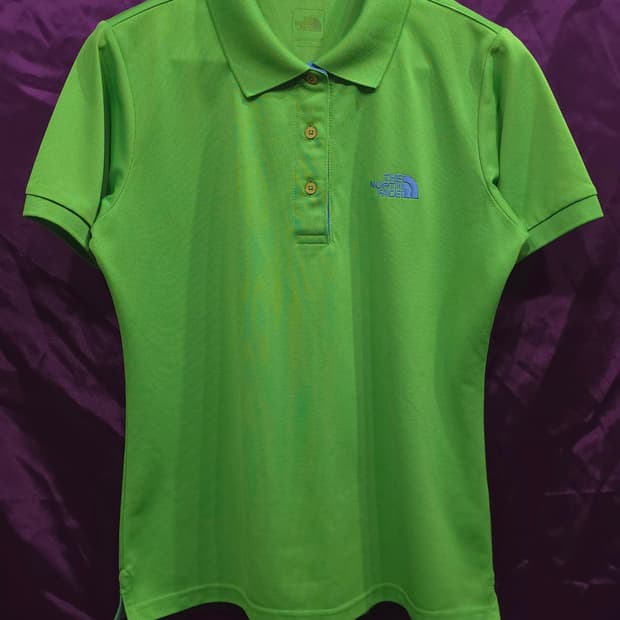 노스페이스 등산 여성 기능성 카라 반팔티 90(95)