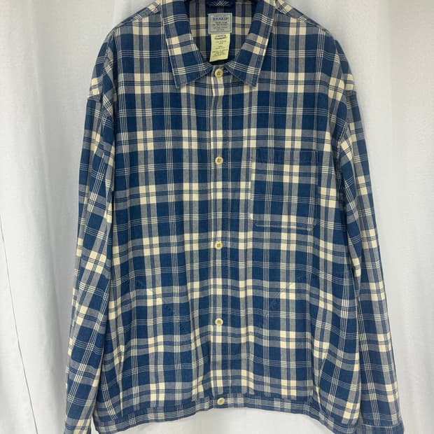 XL)카키스 하와이안 자켓 미드 블루