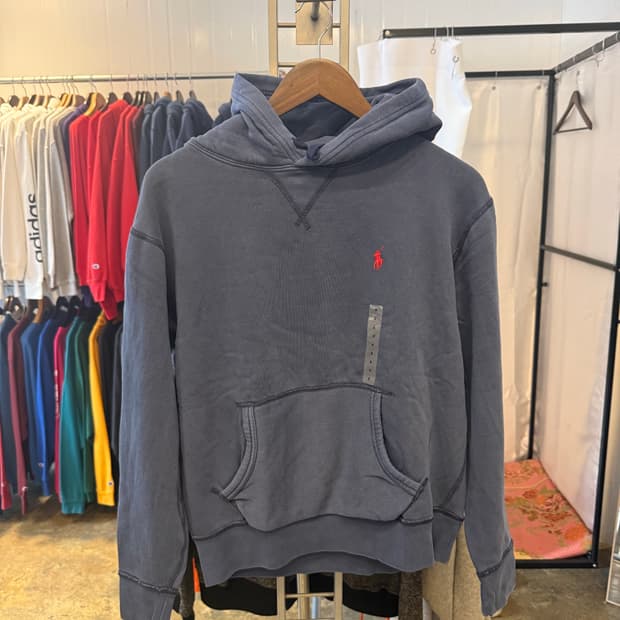 폴로 랄프로렌 새상품 네이비 후드티(스몰)