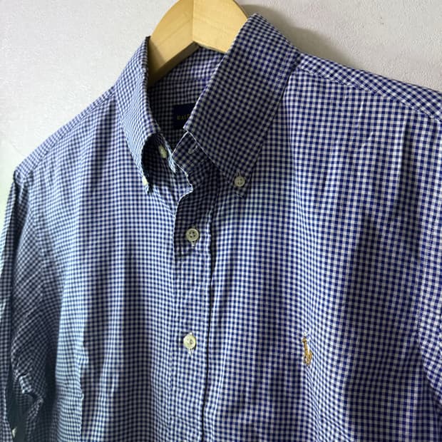 폴로 랄프로렌 잔체크 오색말셔츠 (남성 100정도)