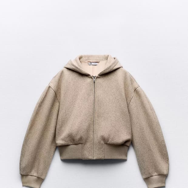 자라 소프트 크롭 봄버 자켓