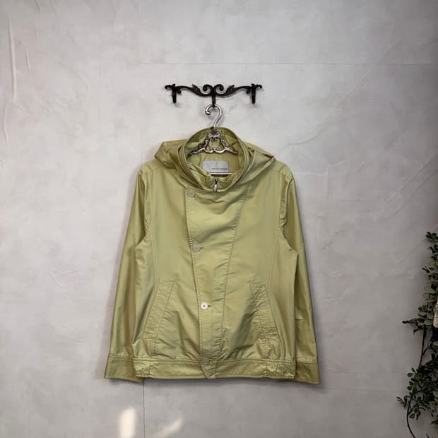 Solid Homme lemon hood windbreaker