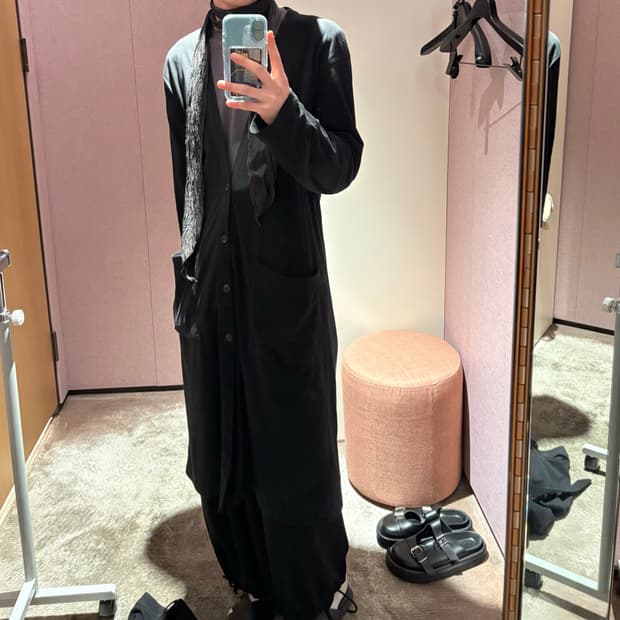 요지야마모토 그라운드y 롱 가디건