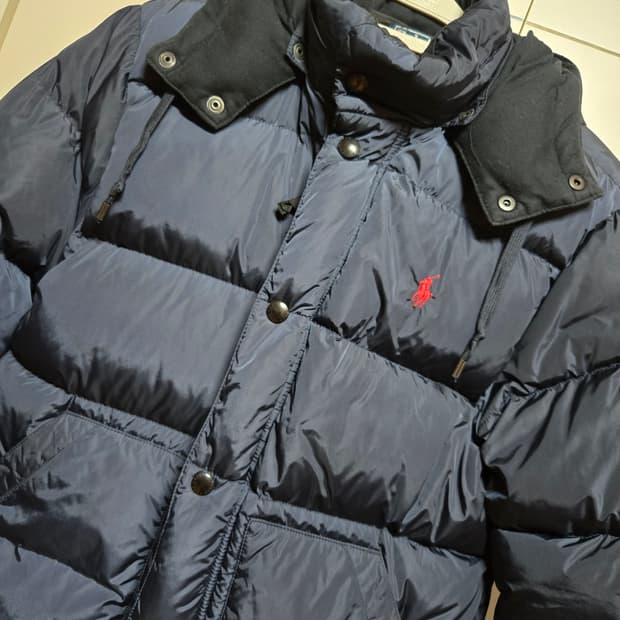 폴로 랄프로렌 네이비 다운패딩