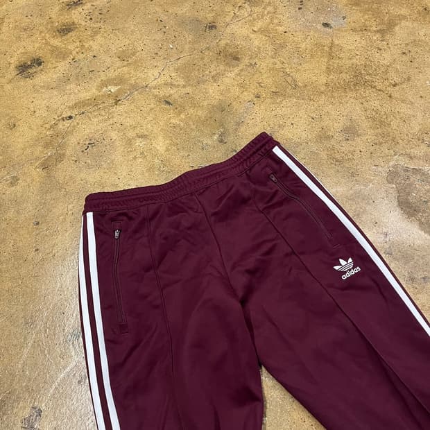 [정품/M] 아디다스 베켄바우어 트랙 팬츠 버건디 b18