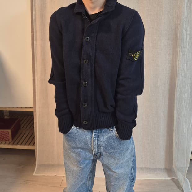 Stone Island Lambswool Knit Zip-Up