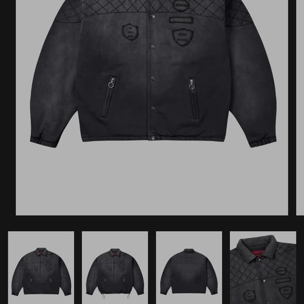 인세인개러지 퀼팅 스웻 코치 자켓