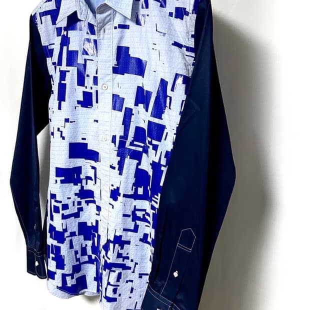 준야 와타나베 16ss 기하학셔츠