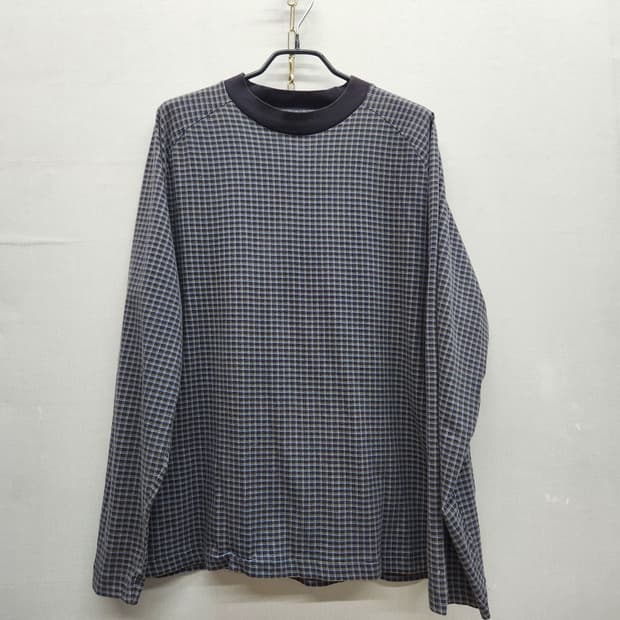 COS 코스 잔체크 패턴 롱슬리브 긴팔티 M(L~XL)