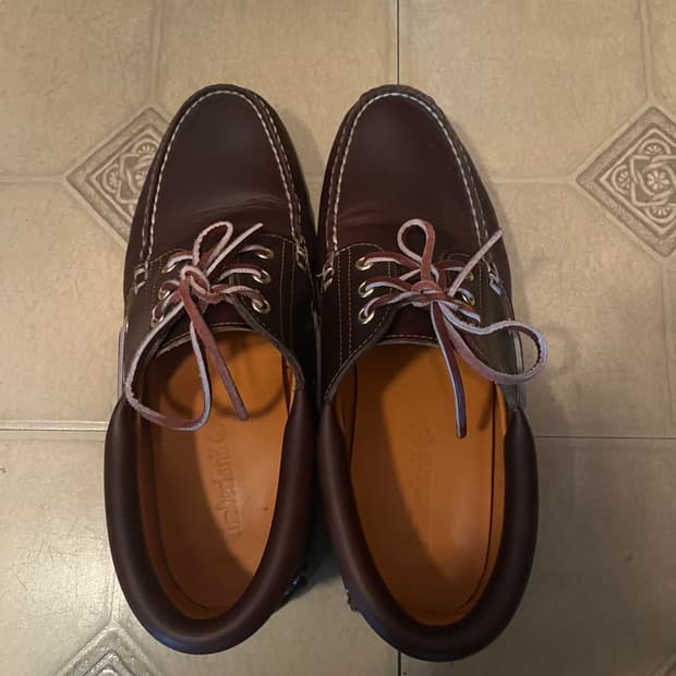 팀버랜드 보트슈즈 3아이 브라운 270