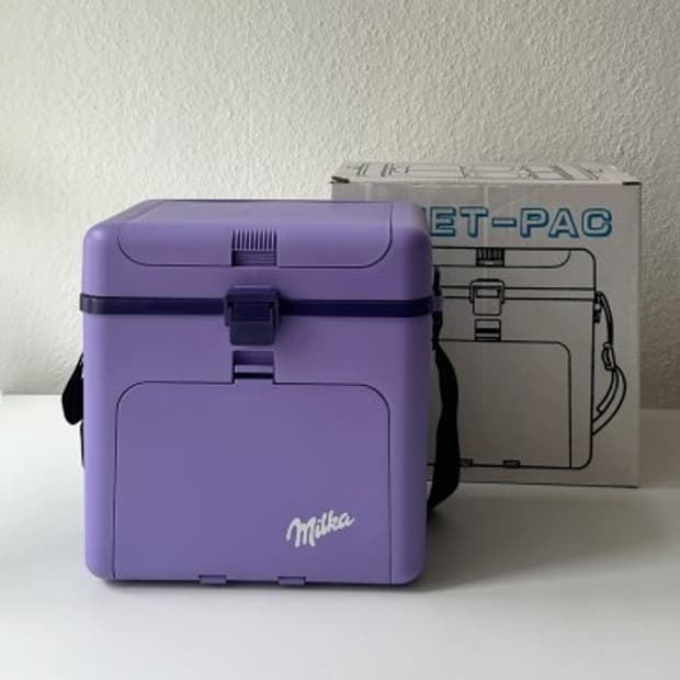 빈티지 milka 밀카 아이스박스 캠핑