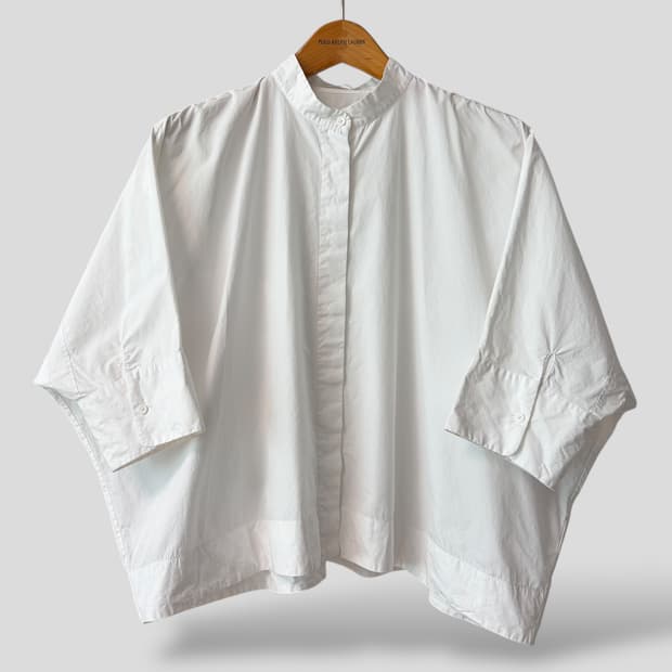 (여성S)유니클로+J 수피마코튼 돌먼 7부 슬리브 셔츠 no