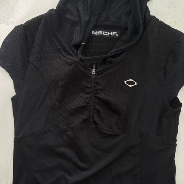 (W) Mischief Hooded Track Zip Up Black 