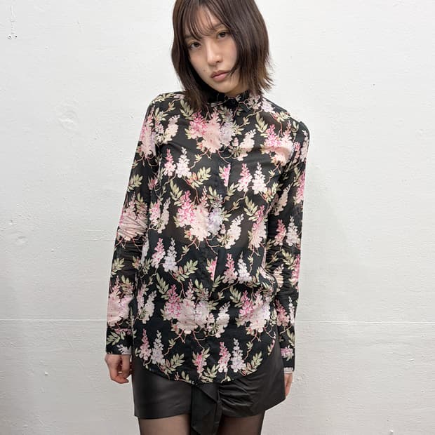 셀린 by 피비 파일로 2012S/S 플라워 그래픽 셔츠