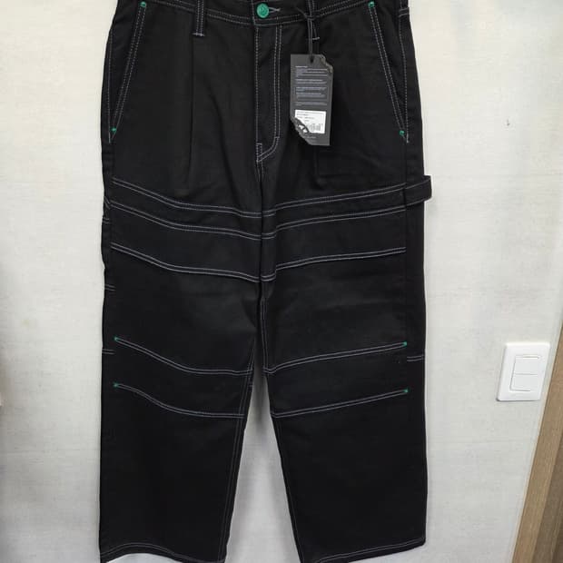 메종미네드 스티치 카펜터 와이드 데님팬츠 48 대략 28