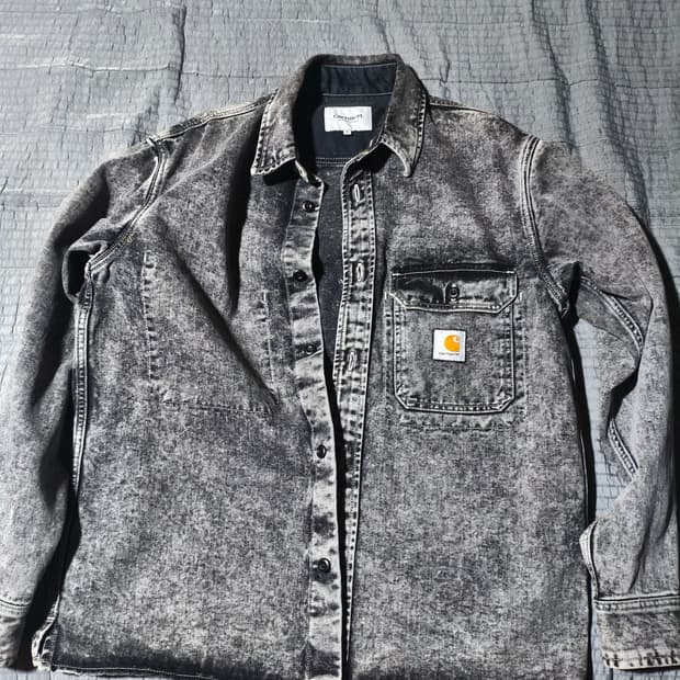 칼하트 레노 워싱 데님 셔츠 자켓 m(105~110)