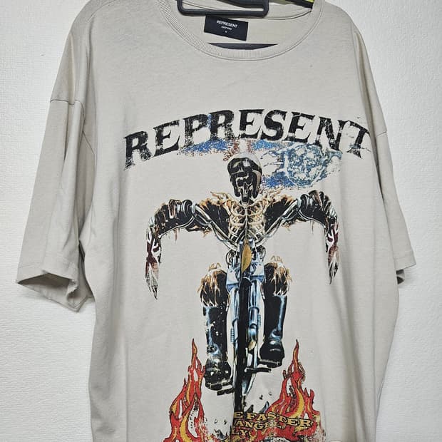 Represent 리프레젠트 네버 라이드 패스터 그래픽 티셔츠 m
