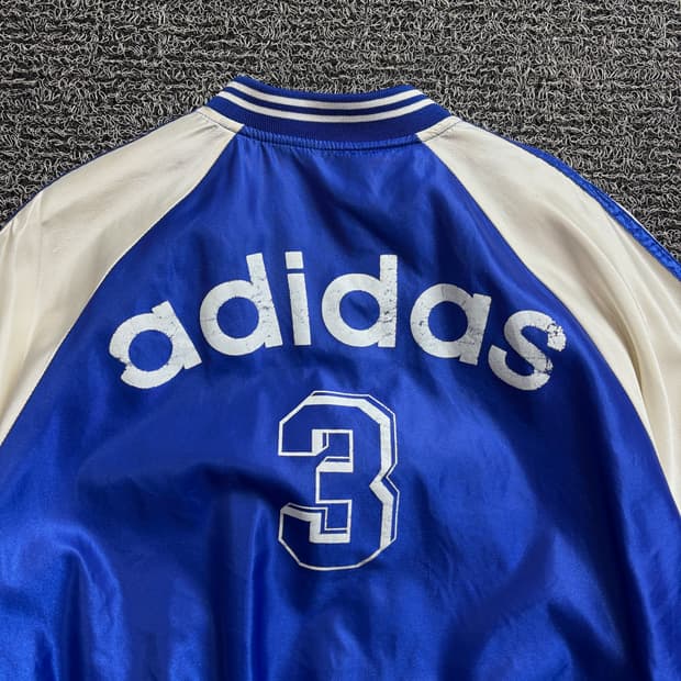 90s 아디다스 빅로고 올드스쿨 트랙 바시티 자켓 2815