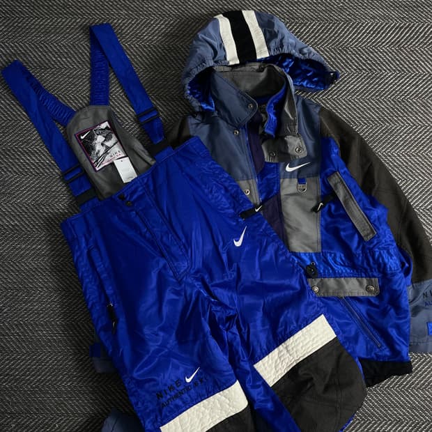 90s 나이키 올드스쿨 스노우 스키 점퍼&팬츠 셋업o 3382