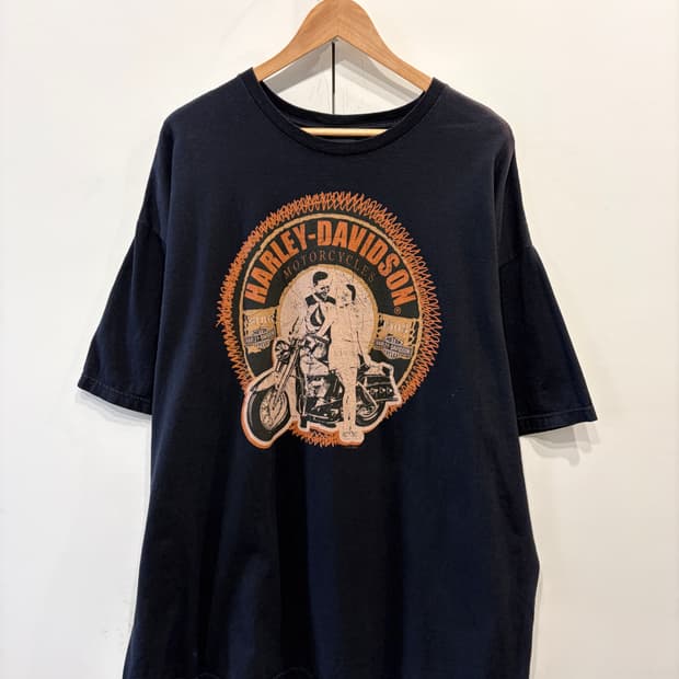 할리데이비슨 빈티지 프린팅 반팔 티셔츠