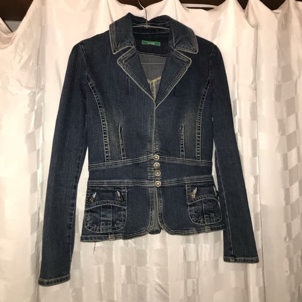 Vintage 빈티지 오네갸루 워싱 데님 자켓