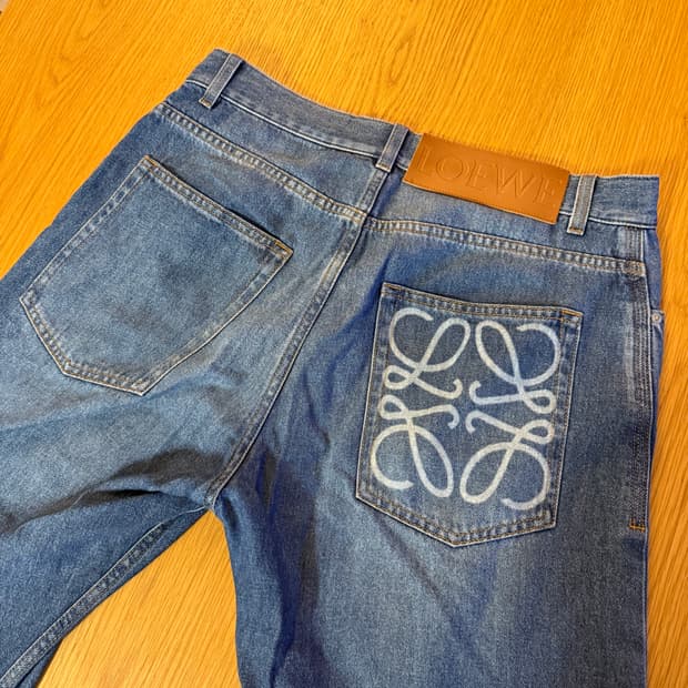 로에베 남자 일자 데님