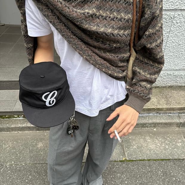 6CRAYON 플랫 브림 모자