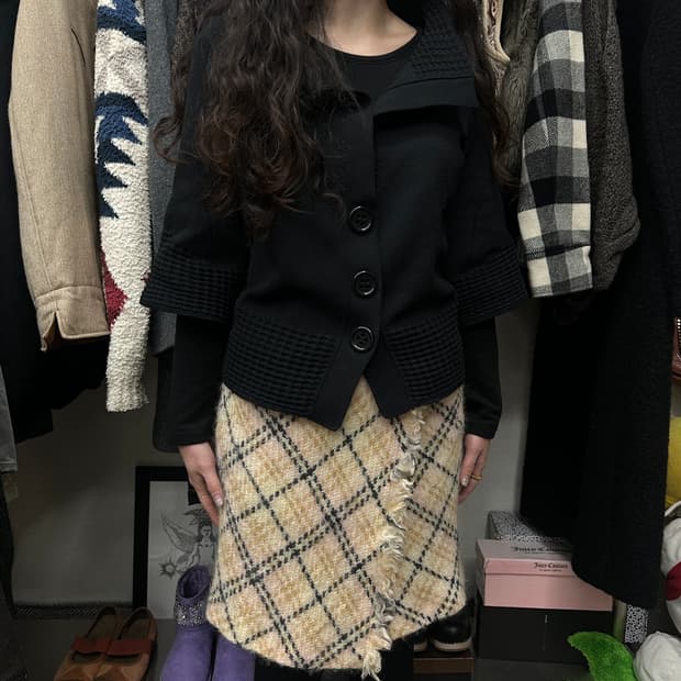 hiroko koshino knit cardigan