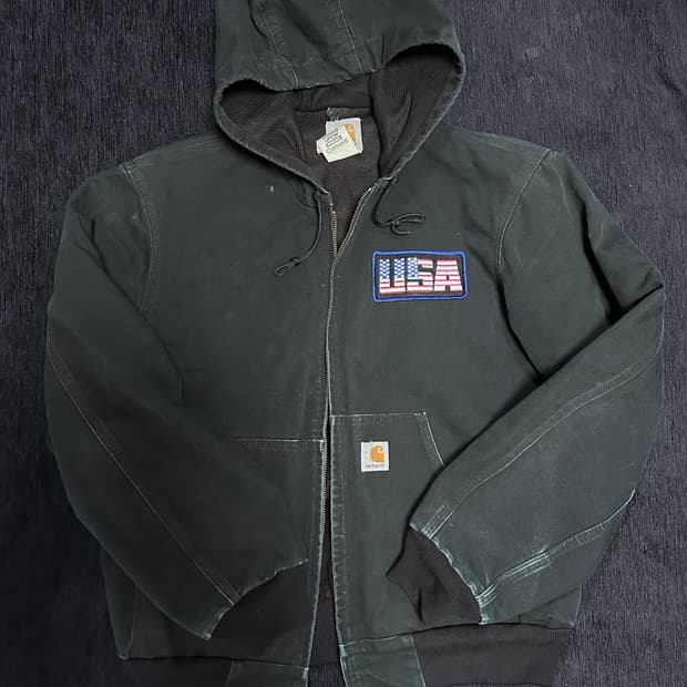 칼하트 usa 리얼 빈티지 딥그린 워크자켓 