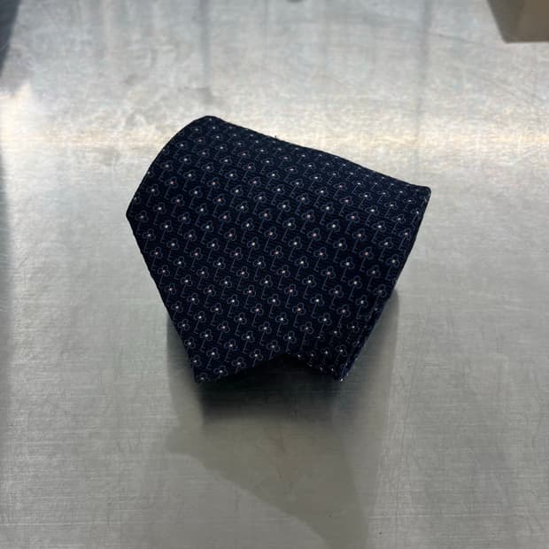 챕스 랄프로렌 빈티지 넥타이 패턴 키 장식 네이비 9cm