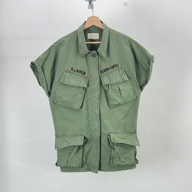데님 앤 서플라이 랄프로렌 정글 퍼티그 1/2 셔츠 자켓